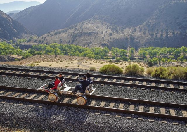 The Carson Canyon Railbike Tours run Wednesday-Sunday through October. Book your adventure today at vtrailway.com.